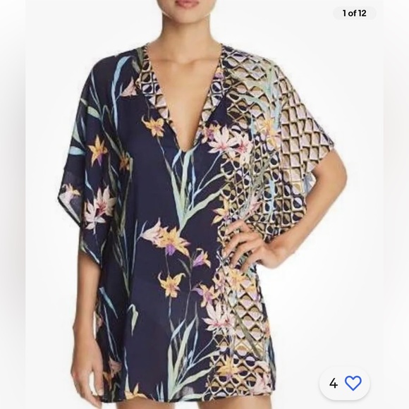 Trina Turk Blue Swim Coverup - Picture 3 of 6